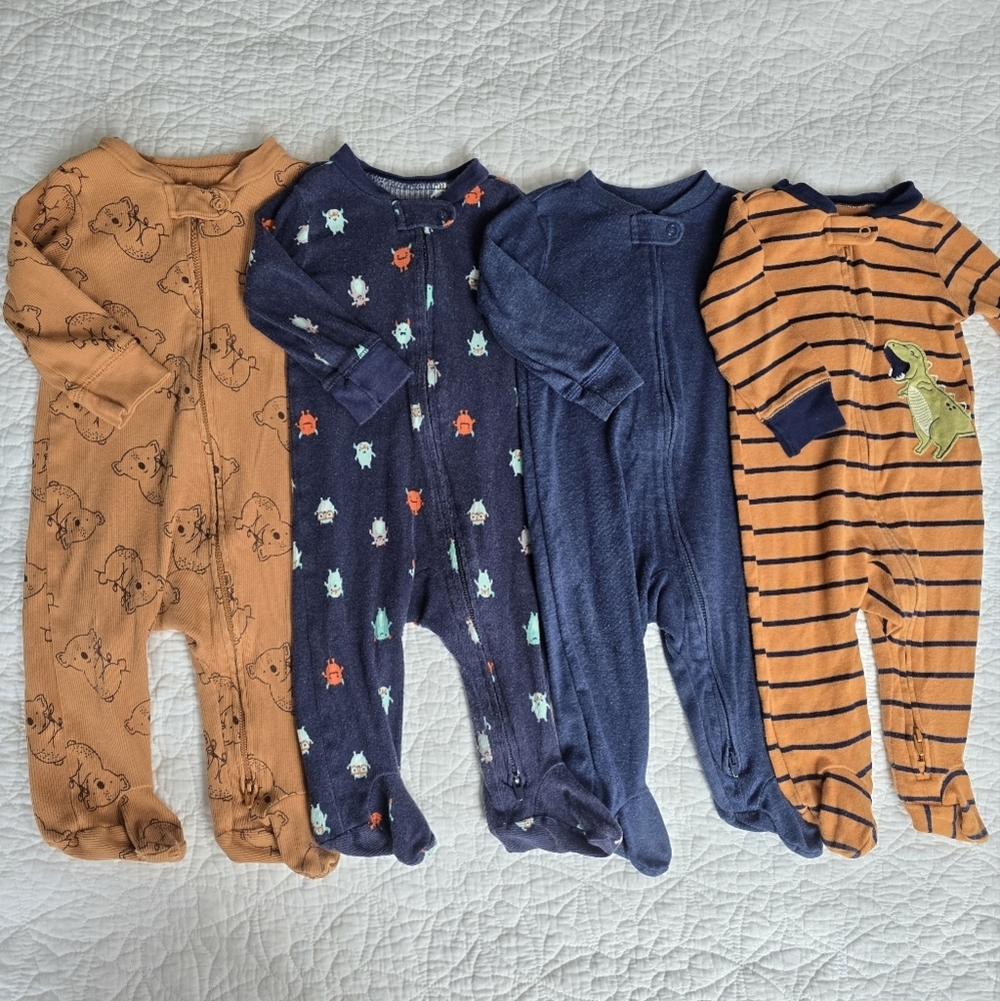 Carter's Cotton Footed Sleeper Pajamas Footies 6 Months